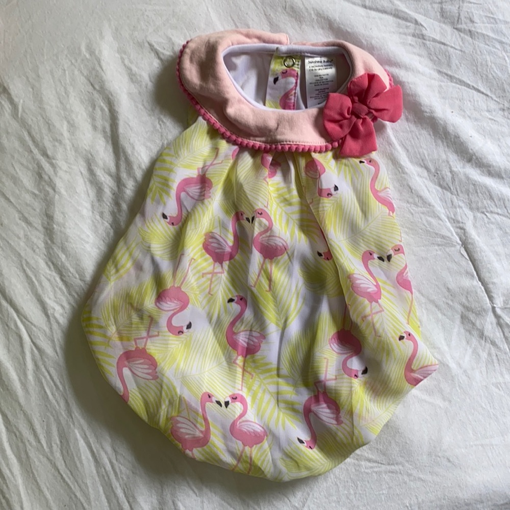 Sunshine baby flamingo romper 6M